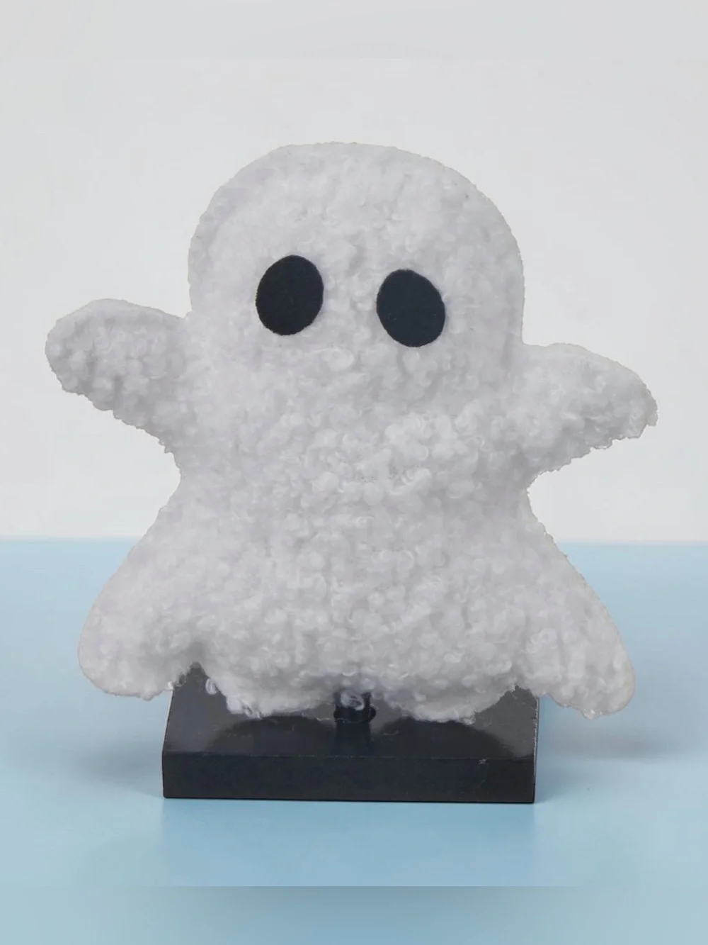 👻 Halloween Ghost Shaped Plush Icon Tabletop Decor Fluffy White Cute Spooky